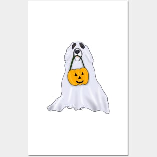 Puppy ghost costume (cavalier king charles spaniel) Posters and Art